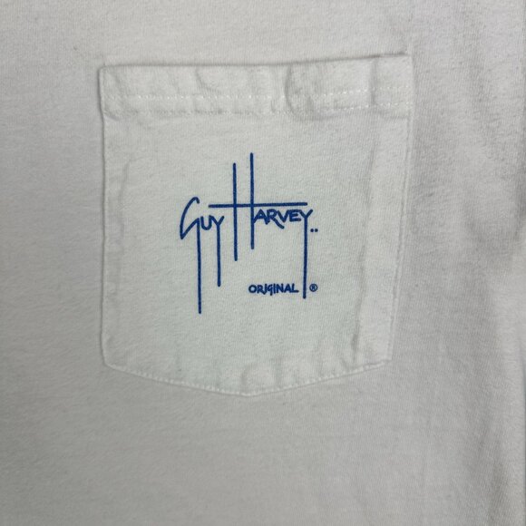 Guy Harvey Original T Shirt Mens M Chest Pocket Wildlife Graphic By Aftco 2010 - Picture 5 of 8